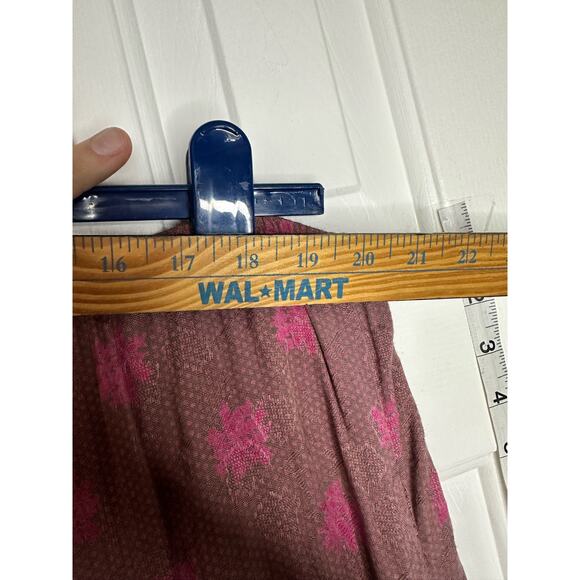 April Cornell Vintage long skirt XL purple pattern Cottagecore - Picture 5 of 6